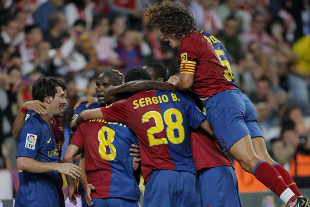 Real u Sevillu, Barca na Montjuic