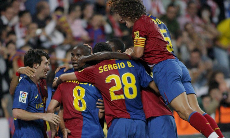 Real u Sevillu, Barca na Montjuic