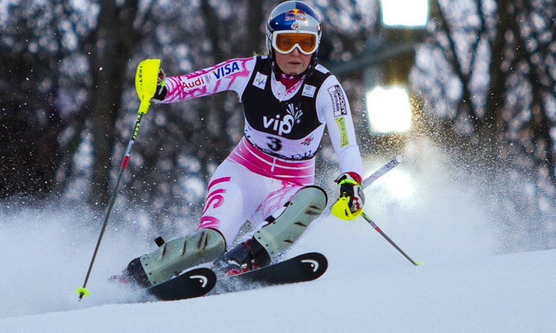 Vonn slavila u spustu, Riesch 22.