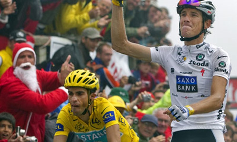 Schleck širokog, Contador još šireg osmijeha