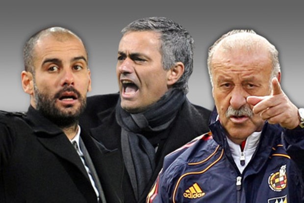 Del Bosque, Mourinho, Guardiola - tri genija