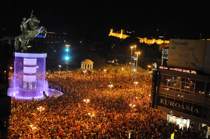 Foto/Video: Makedonija u košarkaškom transu