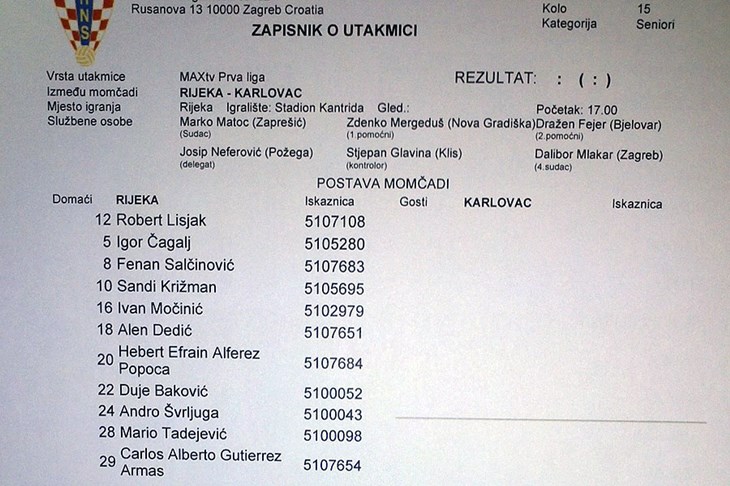 Tužno hrvatsko nogometno poslijepodne