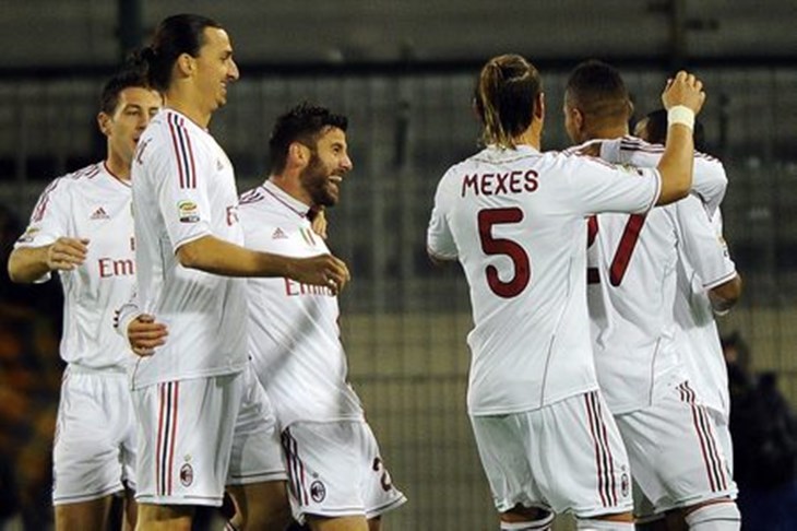 Rossoneri teško na Sardiniji