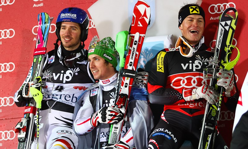 Kostelić treći, Hirscher novi kralj Sljemena