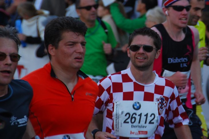 Berislav Sokač na bostonskom maratonu
