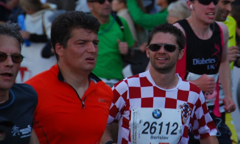 Berislav Sokač na bostonskom maratonu