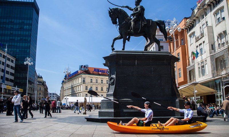Kajakom umjesto tramvajem po Zagrebu