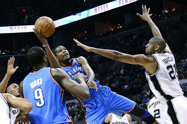 Durant eksplodirao u završnici, Thunder izjednačio seriju sa Spursima