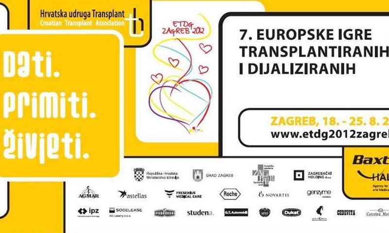 7. Europske igre transplantiranih i dijaliziranih Zagreb 2012.