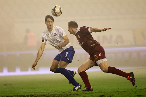 Pred odgodom utakmice Hajduk - Rijeka i Rijeka - Dinamo