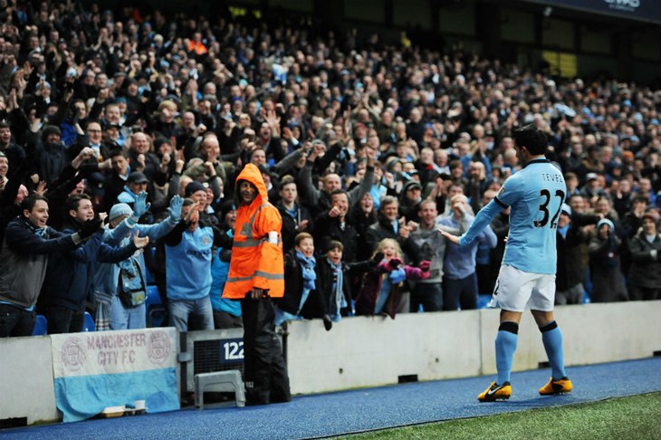 Mancini: "Ako će Tevez igrati ovako, nadam se da će ga policija zaustavljati svakog dana"
