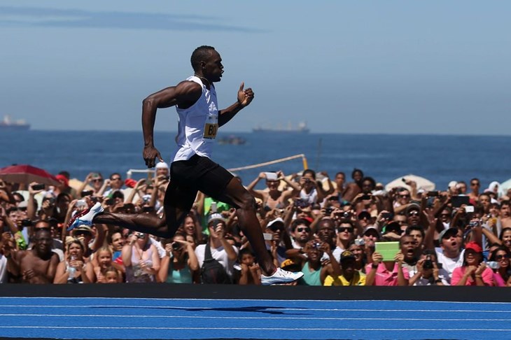 Bolt odnio pobjedu na 150 metara na Copacabani, rekord ipak izostao