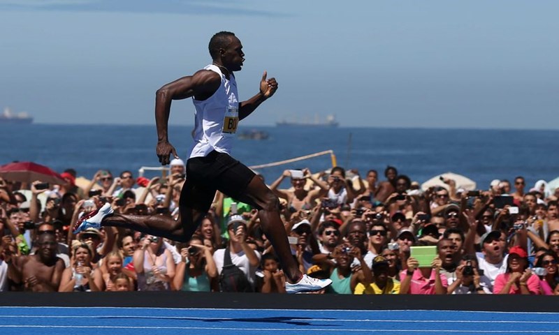 Bolt odnio pobjedu na 150 metara na Copacabani, rekord ipak izostao