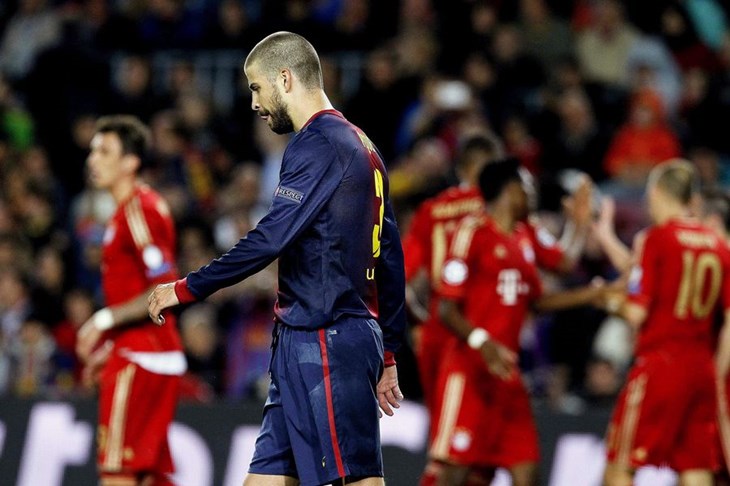 Pique: "Bayern je bio superioran i treba mu čestitati. Teško da bi i Messi nešto promijenio"