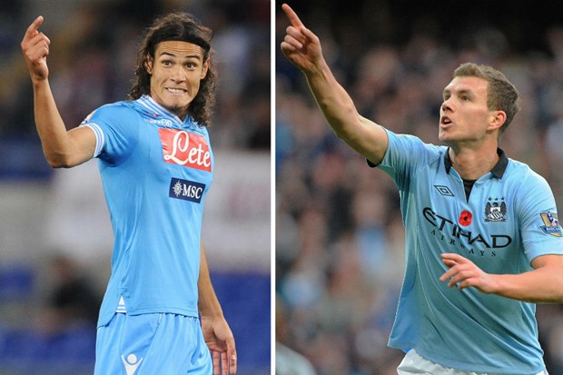 Napolijev predsjednik želi razmjenu Cavani - Džeko