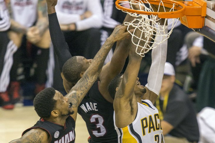 Video: Heat u drugom poluvremenu slomio Pacerse, branitelji naslova korak do prolaska u NBA finale
