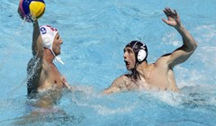 Hrvatska vaterpolska reprezentacija u najjačem sastavu protiv Francuske u Varaždinu