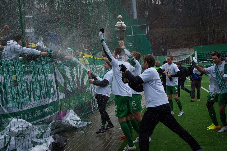 Foto: Najugledniji litavski klub Žalgiris Vilnius osvojio SMScredit.lt A Lygu nakon 14 godina