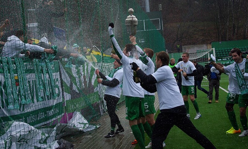 Foto: Najugledniji litavski klub Žalgiris Vilnius osvojio SMScredit.lt A Lygu nakon 14 godina