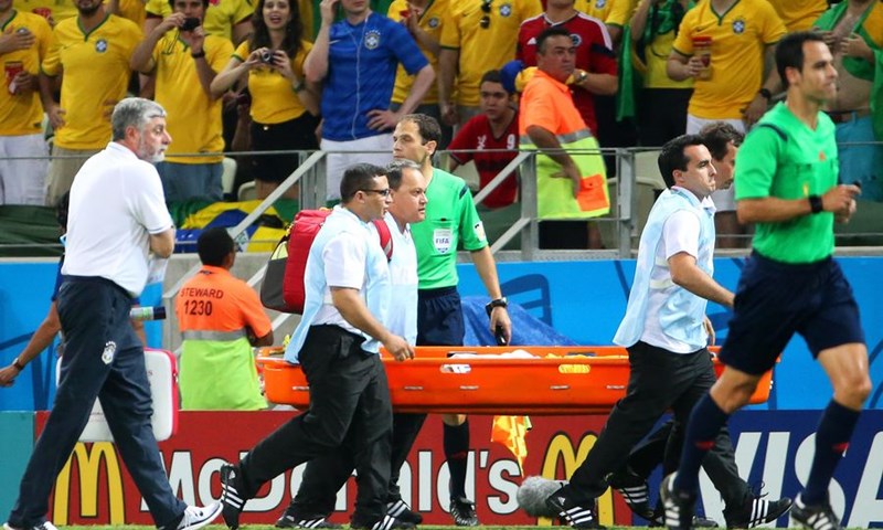 Neymar zaradio frakturu kralješka, Prvenstvo za njega završeno