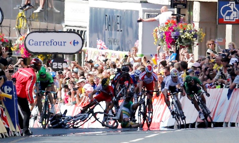 Cavendish se ozlijedio pred ciljem prve etape Tour de Francea, Đurasek 131.