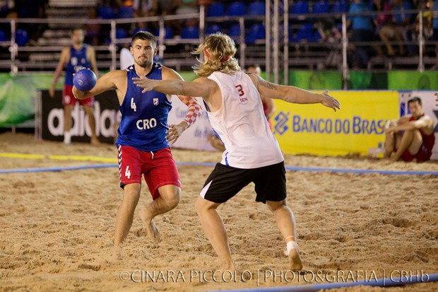 Hrvatska selekcija u rukometu na pijesku u polufinalu Svjetskog prvenstva