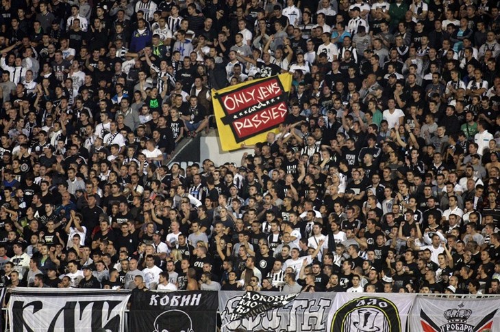 Partizan mora zatvoriti dio stadiona zbog antisemitskog transparenta