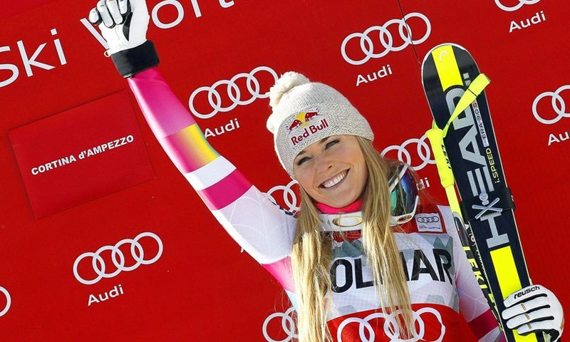 Lindsey Vonn uzela pobjedu u spustu u Cortini i izjednačila se s Moser-Pröll
