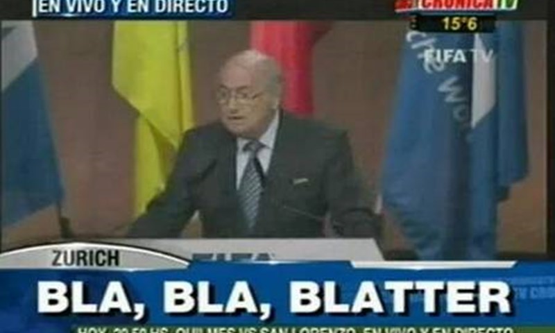 Bla, bla, Blatter