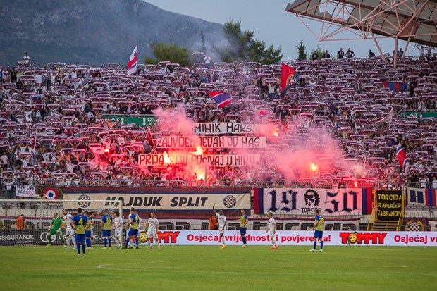 Hajduk zaradio novu kaznu, Brbić apelira: "Navijači, suzdržite se od pirotehnike"