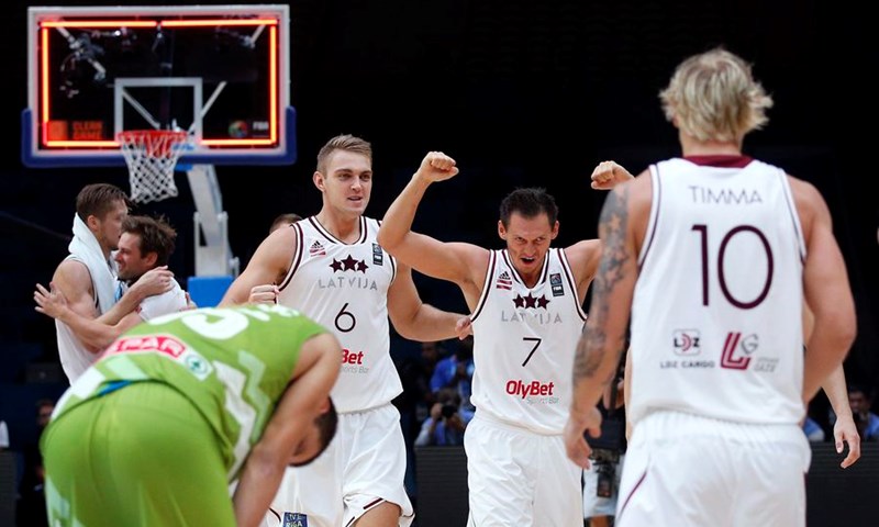 Latvija prvi četvrtfinalist Europskog prvenstva nakon pobjede protiv Slovenije