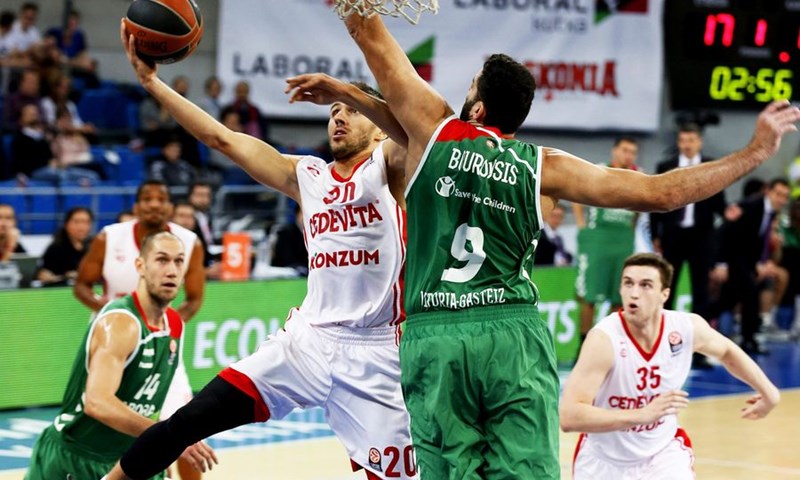 Cedevita nastup u grupnoj fazi završila visokim porazom u Vitoriji protiv Laboral Kutxe