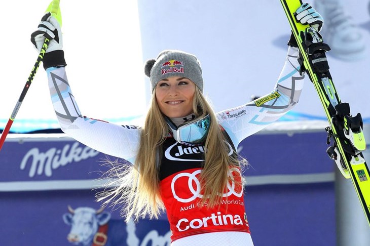 Lindsey Vonn najbrža u superveleslalomu u Cortini i preuzela vodstvo u ukupnom poretku
