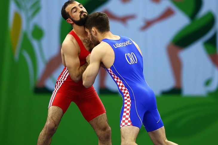 Ivan Lizatović u borbi za broncu na Europskom prvenstvu u hrvanju
