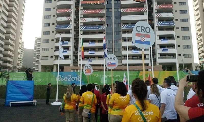 Podignuta hrvatska zastava, Janeth Arcain poželjela dobrodošlicu hrvatskoj delegaciji