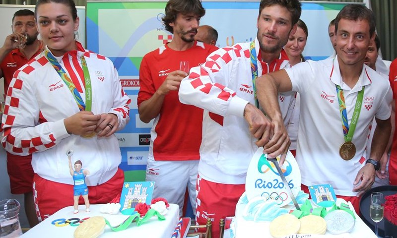 Olimpijci svečano dočekani nakon povratka u Hrvatsku