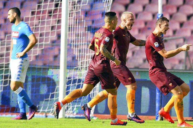 VIDEO: Džeko i Salah srušili Napoli usred Napulja