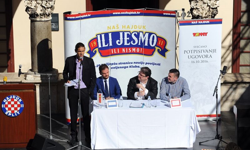 Udruga Naš Hajduk kupuje od tvrtke Tommy dionice Hajduka u iznosu od 35 milijuna kuna