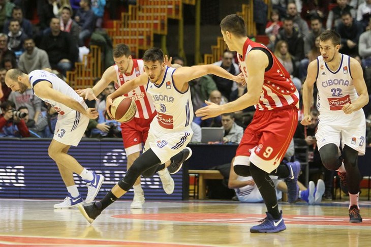 Cibona poražena u Beogradu, Crvena zvezda osigurala prvo mjesto