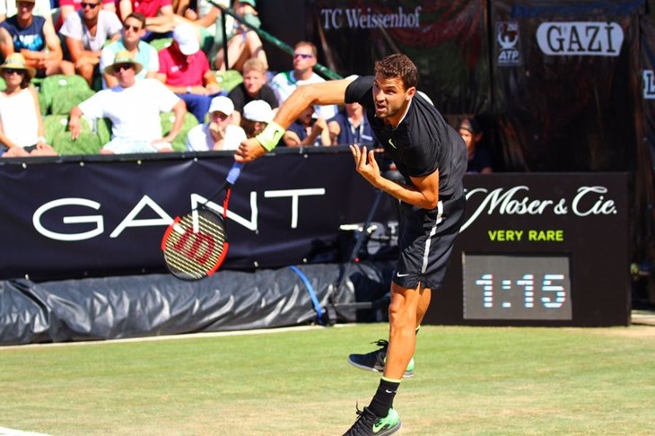 Nakon Rogera Federera ispao i drugi nositelj Grigor Dimitrov