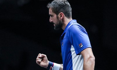 Marin Čilić kratko se zadržao na terenu za prolaz u drugo kolo Basela
