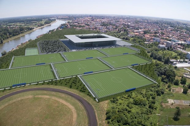 Osijek predstavio glamurozan novi stadion i kamp na Pampasu