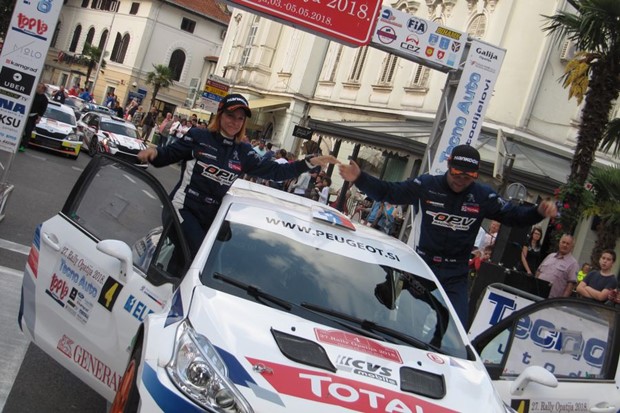 Rally Opatija: Rok Turk i Blanka Kacin s pobjedničkim šampanjcem