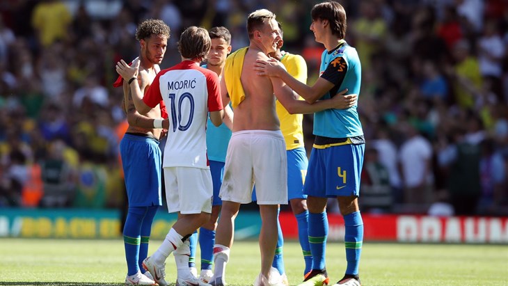 Modrić: "Prvo poluvrijeme odigrali smo uistinu dobro", Ćorluka: "Mislim da smo na dobrom putu"