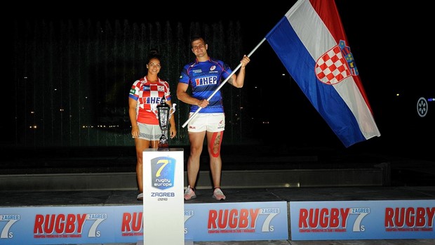 Spektaklom na zagrebačkim fontanama otvoreno Ragbi 7 Europsko prvenstvo