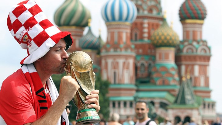 FOTO: Hrvatski navijači okupirali Crveni trg u Moskvi