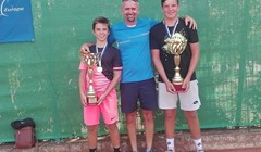 Hrvatski teniski reprezentativci do 14 godina Mili Poljičak i Dino Prižmić europski prvaci u paru