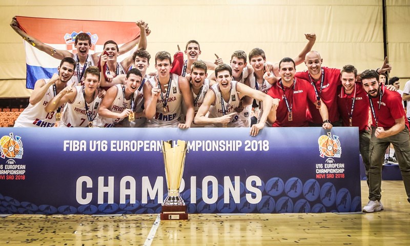 Sjajni hrvatski košarkaši europski prvaci do 16 godina!