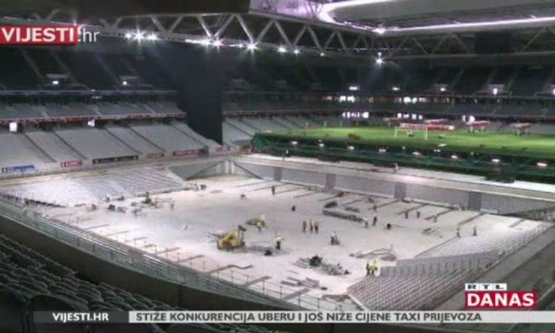[RTL Video] Kako nogometni stadion postaje dvorana spremna ugostiti finale Davis Cupa